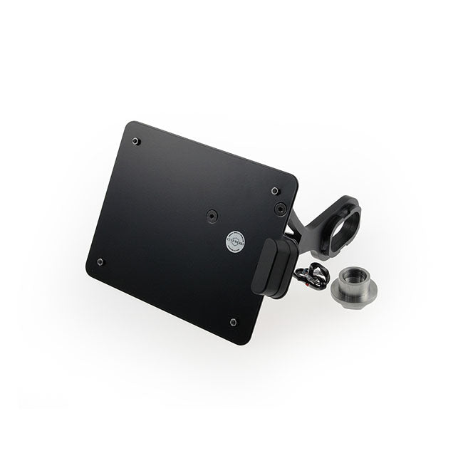 Cult-Werk, Side Mount License Plate Bracket, Black. Austria for 13-17 FXSB Breakout