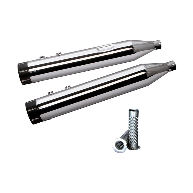 S&S Mk 45 Tracer Touring Mufflers for 95-16 Flt/Touring