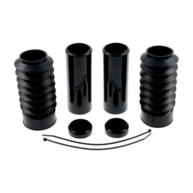Cult-Werk, 6-Piece Fork Tube Cover Kit. Gloss Black for 16-20 XL1200X/S Forty Eight