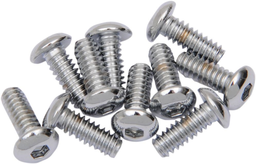 Drag Specialties Button-Head Bolt 10-24X0.5 Chrome - Part #DS190825 - Hogparts UK