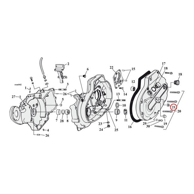 Cometic Oil Seal, Transm. Shifter Shaft for Shifter: 06-13 Dyna; 07-13 Softail, Flt .   Clutch Release Lever: 84-86 5-Sp Big Twin.