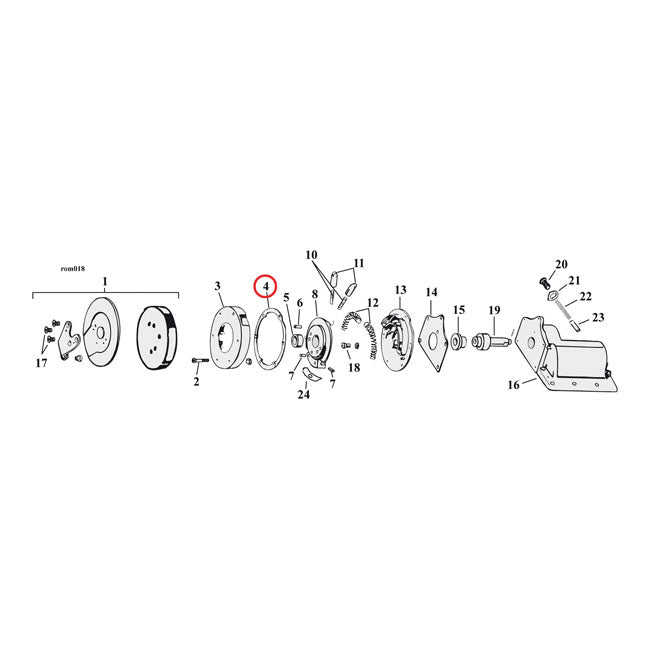 Cometic Gaskets, Transm. Shift Cover for 52-E79 Big Twin (Footshift Models Only)