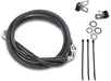 Drag Specialties Front Brake Line Black Vinyl Coated Stainless Steel Extended 6" - Part #17412553 - Hogparts UK