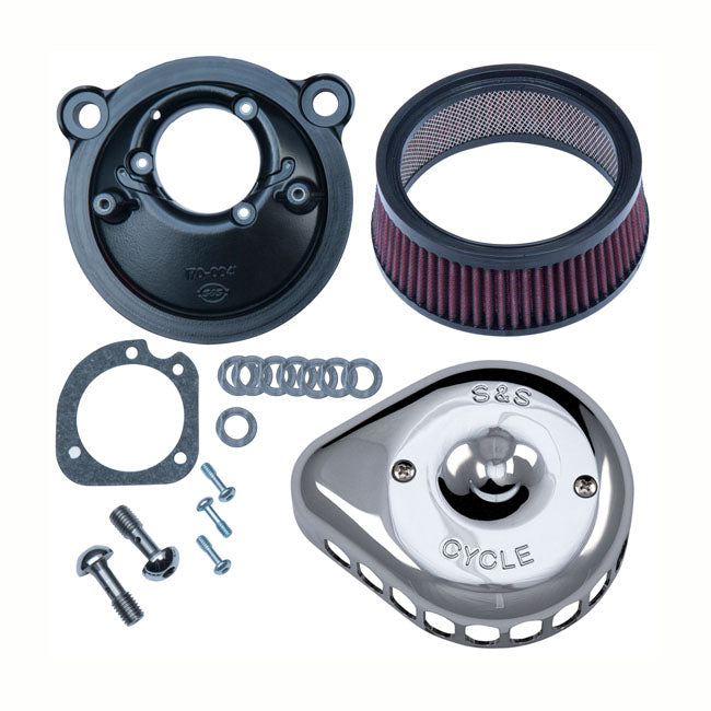 S&S Mini Teardrop Stealth Air Cleaner Kit for 07-20 XL