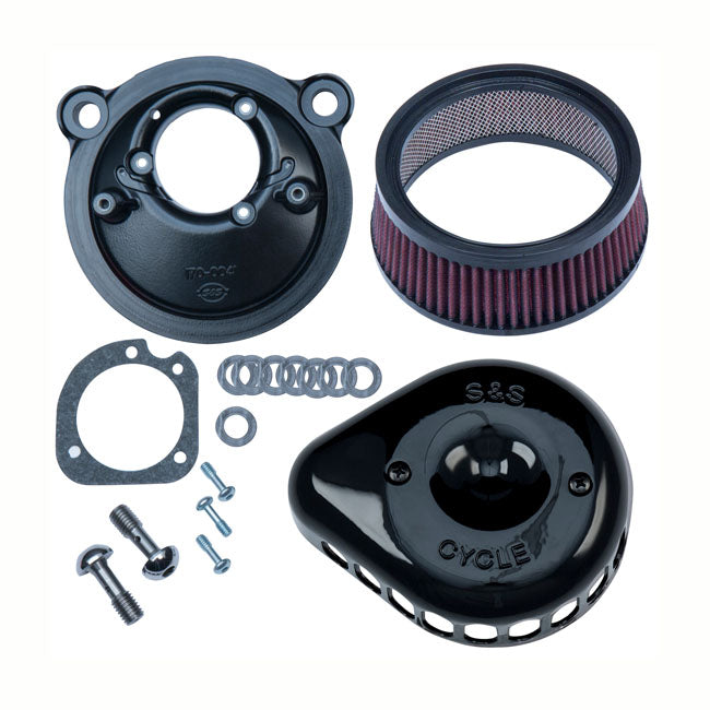 S&S Mini Teardrop Stealth Air Cleaner Kit for 07-20 XL