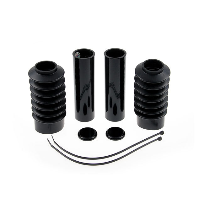 Cult-Werk, 6-Piece Fork Tube Cover Kit. Gloss Black for 10-15 XL1200X Forty Eight