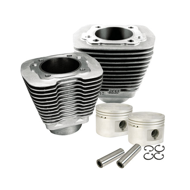 S&S, 80"/1340Cc Cylinder & Piston Kit. Black for 84-99 Evo Big Twin