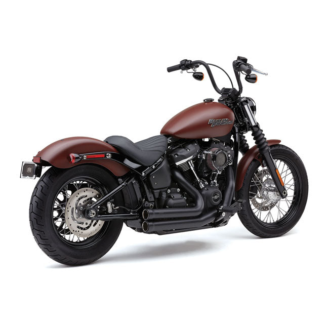 Cobra, Speedster 909 Exhaust. Black for 18-20 Softail FLDE Deluxe, FXLR Low Rider, FLSL Slim, FXBB Street Bob