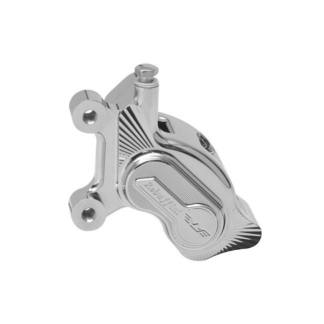 Rebuffini Kerio 4-P Brake Caliper Axial Front Left for 15-20 Softail; 08-20 Touring, Trikes; 14-20 XL; 06-17Vrsc V-Rod