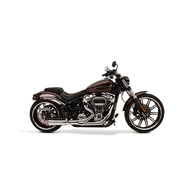 Supertrapp, 2-1 Fatshot Exhaust System. Chrome for 18-20 Softail. (18-20 Softail Flsb Sport Glide, Heritage Flhc/S And Flde Deluxe Models With Saddlebags Require 576022 Support Bracket)