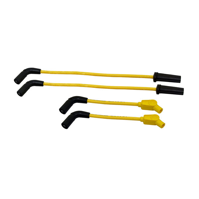 Taylor, 8.2mm Thundervolt Spark Plug Wire Set. Yellow for 18-20 M8 Softail