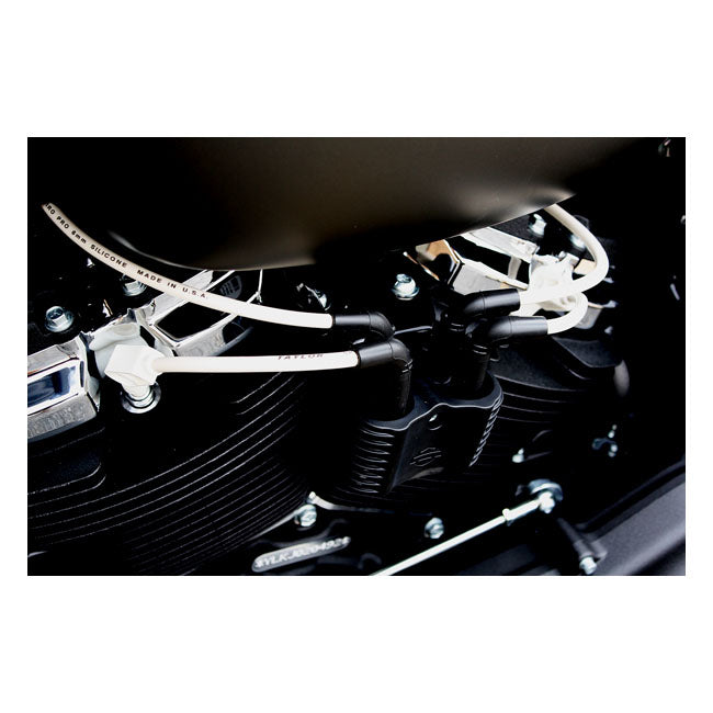 Taylor, 8mm Pro Wire Spark Plug Wire Set. White for 18-20 M8 Softail