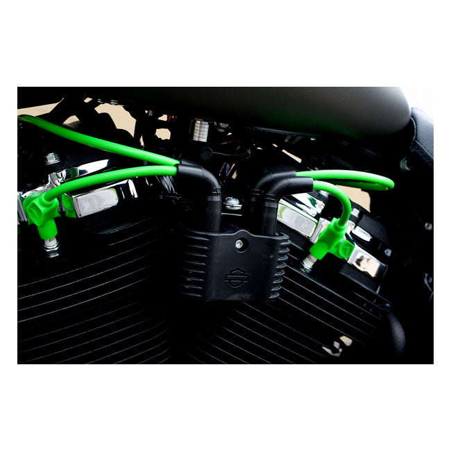Taylor, 8mm Pro Wire Spark Plug Wire Set. Green for 18-20 M8 Softail