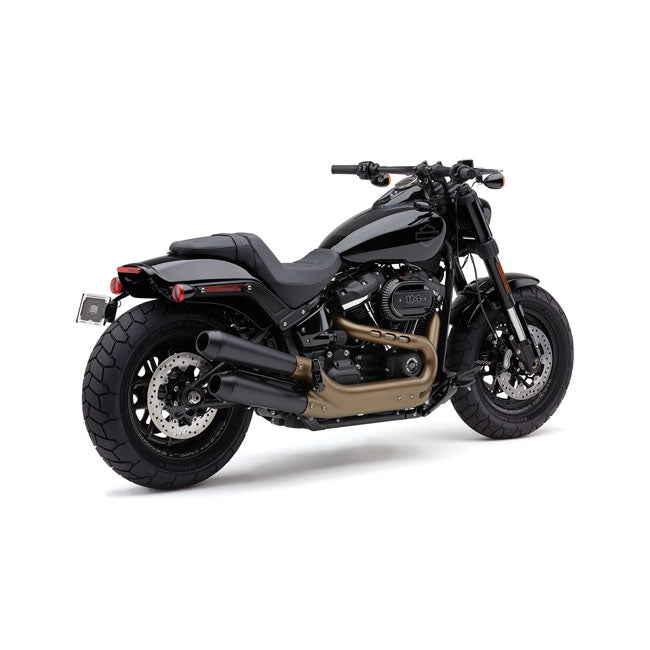 Cobra, El Diablo 4" Slip-On Mufflers. Black for 18-20 FXFB/S Softail Fat Bob