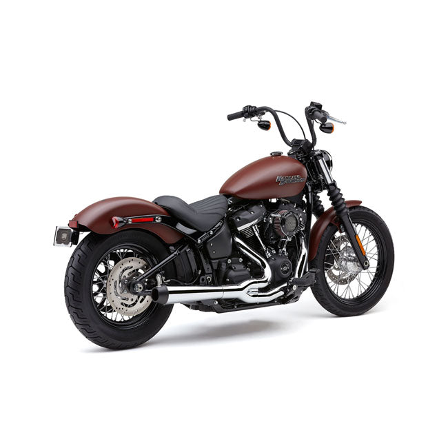 Cobra, El Diablo 2-Into-1 Exhaust. Chrome for 18-20 Softail (Excl. FLFB/S, FLHC/S, FXFB/S, FXDRS)