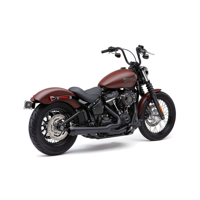 Cobra, El Diablo 2-Into-1 Exhaust. Black for 18-20 Softail (Excl. FLFB/S, FLHC/S, FXFB/S, FXDRS)