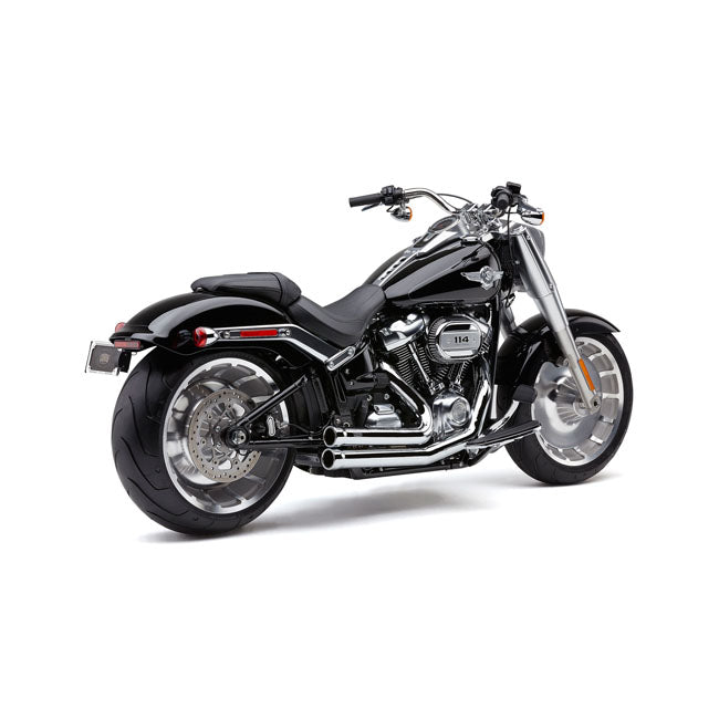 Cobra, Speedster 909 Exhaust. Chrome for 18-20 Softail FLFB/S Fatboy, Softail FXBR/S Breakout