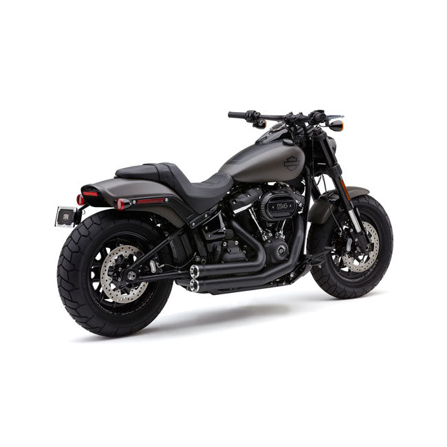 Cobra Speedster Shorts Rpt Exhaust. Black for 18-20 Softail FXFB/S Fat Bob