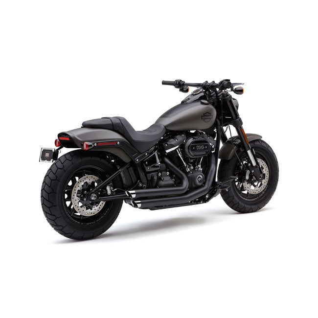 Cobra, Speedster Slashdown Exhaust. Black for 18-20 Softail FXFB/S Fat Bob