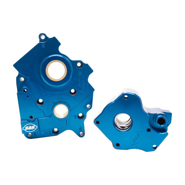 S&S, Oil Pump And Cam Plate Support Kit for 17-20 Touring Twin CooLED (Water CooLED Models). Repl. 62400182 (17-19 Models) & 62400242 (2020 Models) Oil Pump Assy & 25400133 (17-20 Models) Camshaft Support Plate