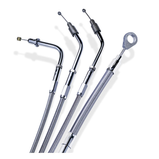 Barnett Clutch Cable. Braided. 63" STD – 2006–2024 Big Twin Clutch