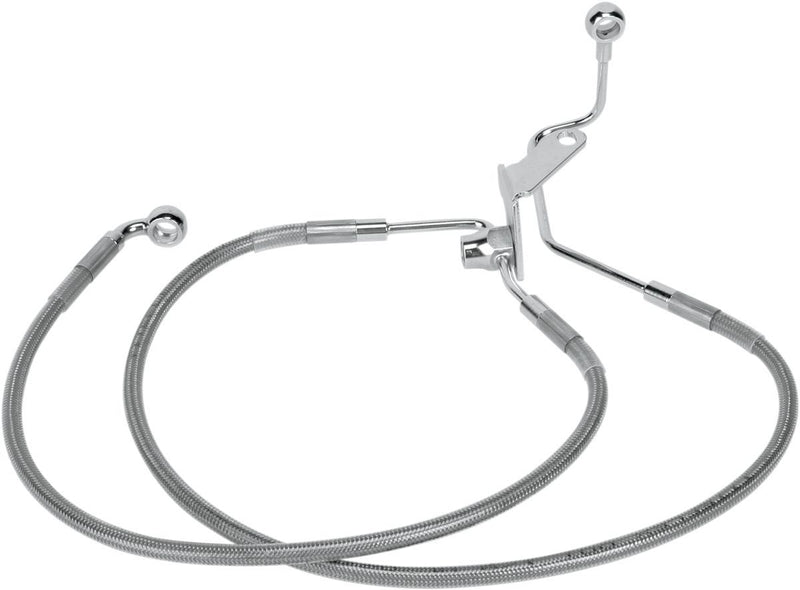 Drag Specialties Rear Brake Line Stainless Steel 2" Extended - Part #17410707 - Hogparts UK