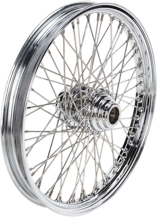 Drag Specialties Front Wheel 21X2.15 Single-Disc 60-Spoke Chrome - Part #02030085 - Hogparts UK