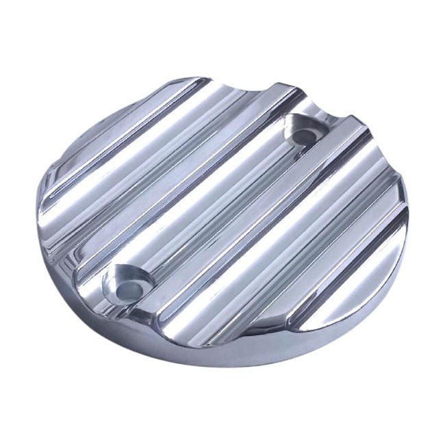 Covington's, Point Cover. Finned, Chrome for 18-20 Softail; 17-20 Touring