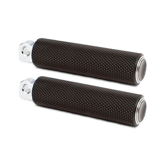 Arlen Ness Dual Ring Fusion Footpegs. Black – All H-D Traditional Male Mount