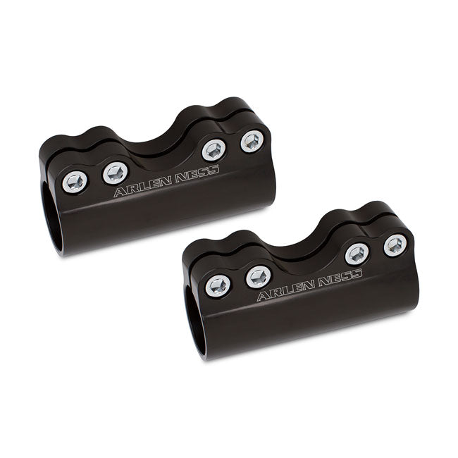 Arlen Ness Molular Billet Handlebar Clamp Black 1" – Universal