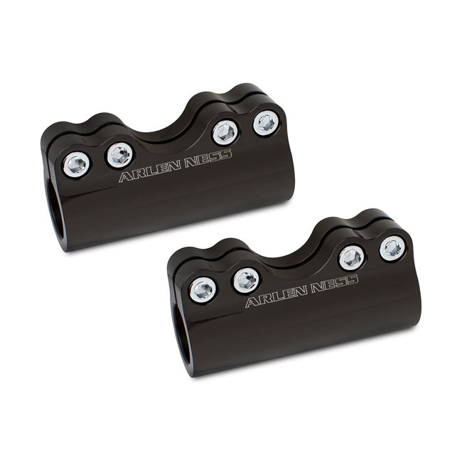 Arlen Ness Molular Billet Handlebar Clamp Black 1-1/4" – Universal