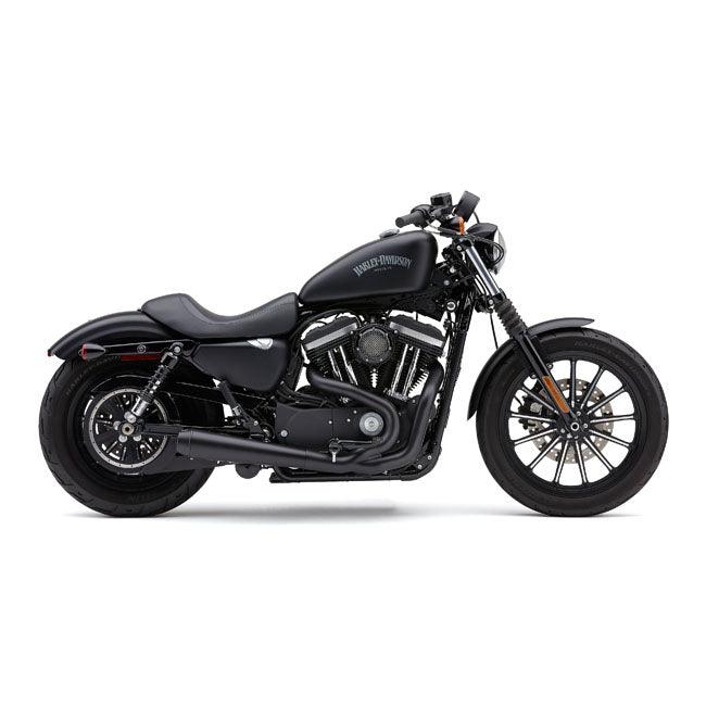 Cobra, El Diablo 2-Into-1 Exhaust. Black for 14-20 XL (Excl. Models With Forward Controls)