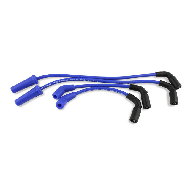 Accel, 8mm Ferro Spiral Core Spark Plug Wire Set. Blue for 18-20 Softail