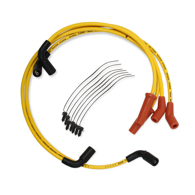 Accel, 8mm Ferro Spiral Core Spark Plug Wire Set. Yellow for 17-20 Touring