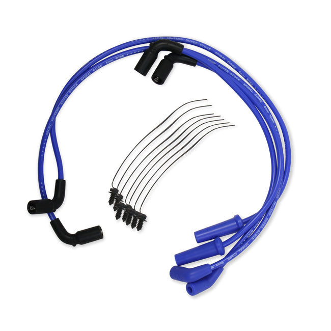Accel, 8mm Ferro Spiral Core Spark Plug Wire Set. Blue for 17-20 Touring