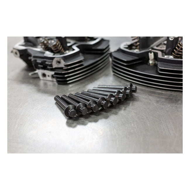 S&S, Head Bolt Kit Black for 18-20 Softail; 17-20 Touring, Trikes