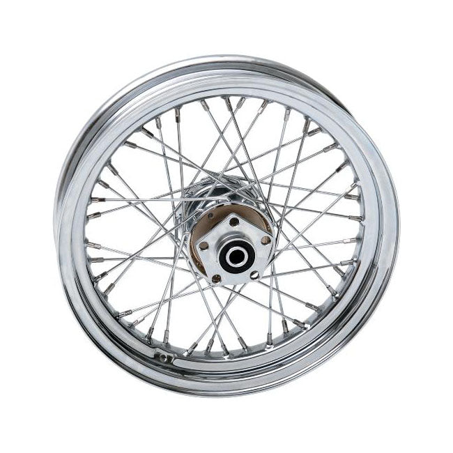 Motorcycle Storehouse 3.00 X 16 Rear Wheel 40 Spokes Chrome for 84-85 FXST; 82-86 FXwg, FXsb, FXe; 82-85 FXR, XL