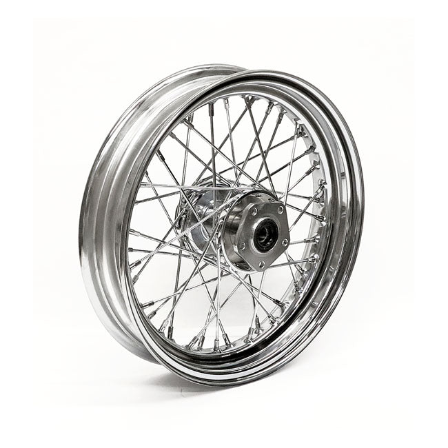 Motorcycle Storehouse 3.00 X 16 Front Wheel 40 Spokes Chrome for 86-99 FLST/C/F/N
