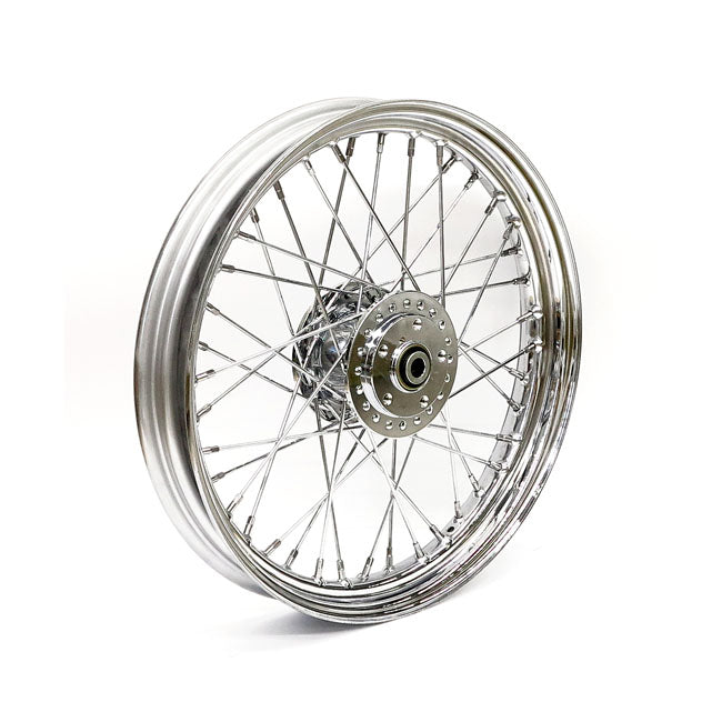 Motorcycle Storehouse 2.50 X 19 Front Wheel 40 Spokes Chrome for 91-98 FXD; 84-94 FXR; 84-85 FX, XL