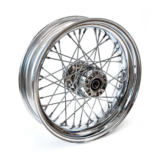 Motorcycle Storehouse 4.50 X 17 Rear Wheel 40 Spokes Chrome for 08-17 FXD Without Abs