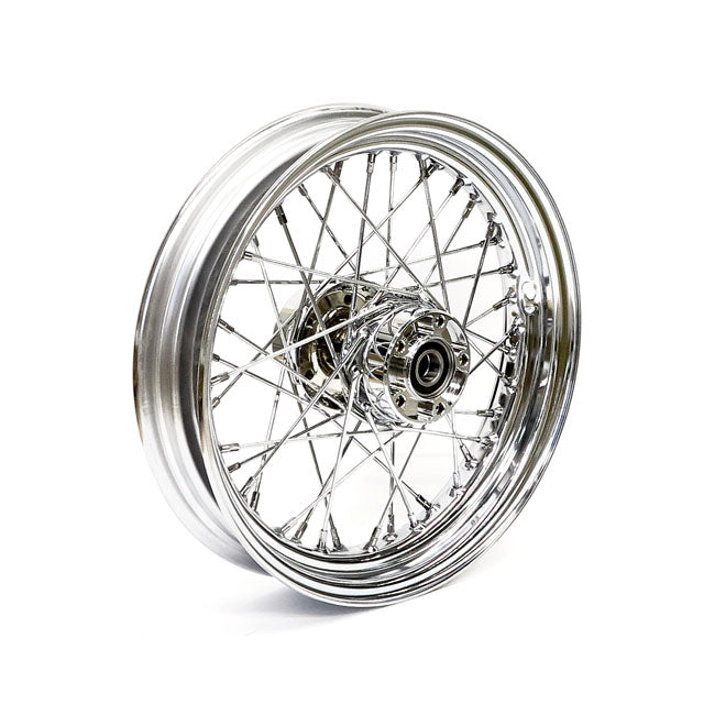 Motorcycle Storehouse 3.00 X 16 Rear Wheel 40 Spokes Chrome for 02-07 Flt; 08-19 XL (No Abs)
