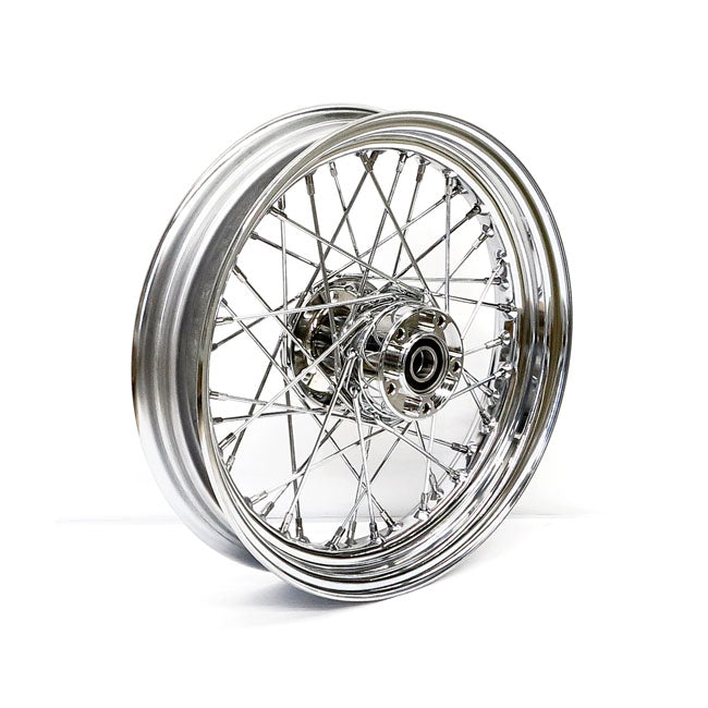Motorcycle Storehouse 3.00 X 16 Front Wheel 40 Spokes Chrome for 07-17 FLST/C/F/N (No Abs)