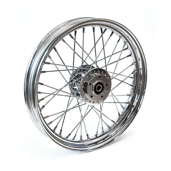 Motorcycle Storehouse 2.50 X 19 Front Wheel 40 Spokes Chrome for 00-03 FXD/B/C/L; 00-05 XL