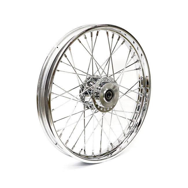Motorcycle Storehouse 2.15 X 21 Front Wheel 40 Spokes Chrome for 08-20 XL Abs (Excl. 11-20 XL883L, 883R, 1200X/T)(Abs)