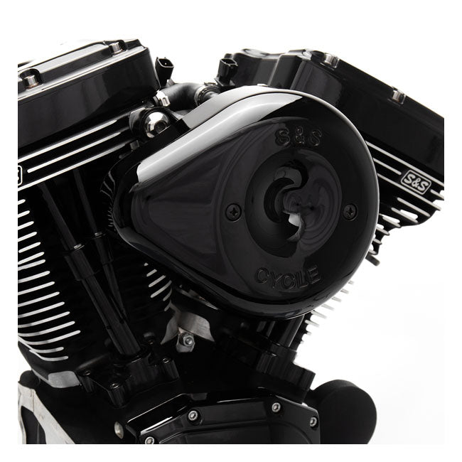 S&S Stealth, Black Teardrop Air Cleaner Kit for 18-20 Softail; 17-20 Touring; 17-20 Trikes