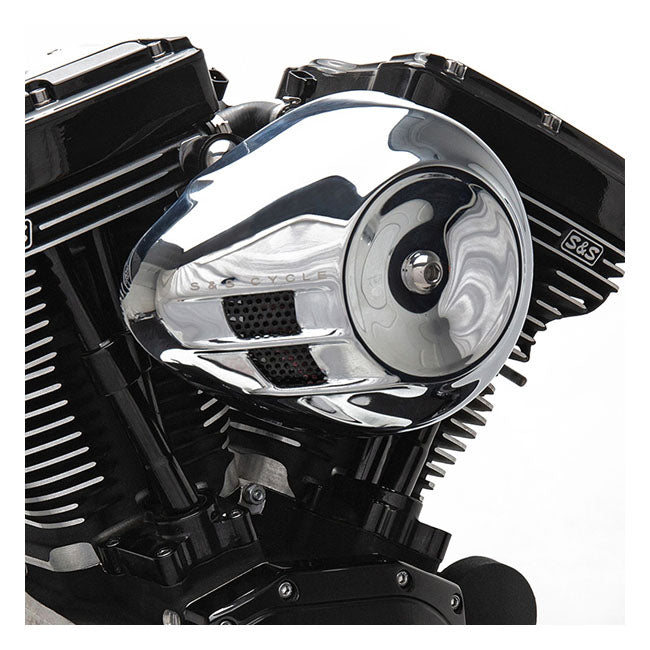 S&S Stealth, Chrome Airstream Air Cleaner Kit for 18-20 Softail; 17-20 Touring; 17-20 Trikes