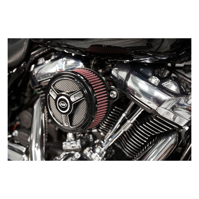 S&S Stealth, Tri-Spoke Air Cleaner Kit for 18-20 Softail; 17-20 Touring; 17-20 Trikes