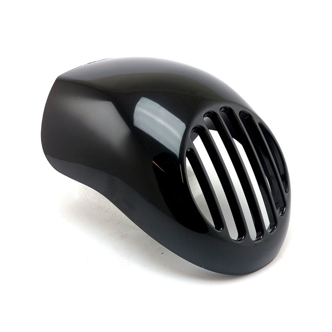 Motorcycle Storehouse Upper Headlamp Fly Fairing. With Integrated Headlamp Grill for Most 73-Up XL, FX; 92-17 Dyna. With Oem Top Headlamp Mount With 4-1/4" Centre To Centre Mount Point