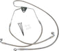 Drag Specialties Front Brake Line Stainless Steel Extended 2" - Part #17412624 - Hogparts UK
