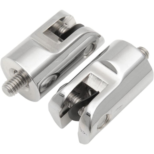 Accutronix  Peg Mounts Rear Folding Chrome - Part #123600 - Hogparts UK